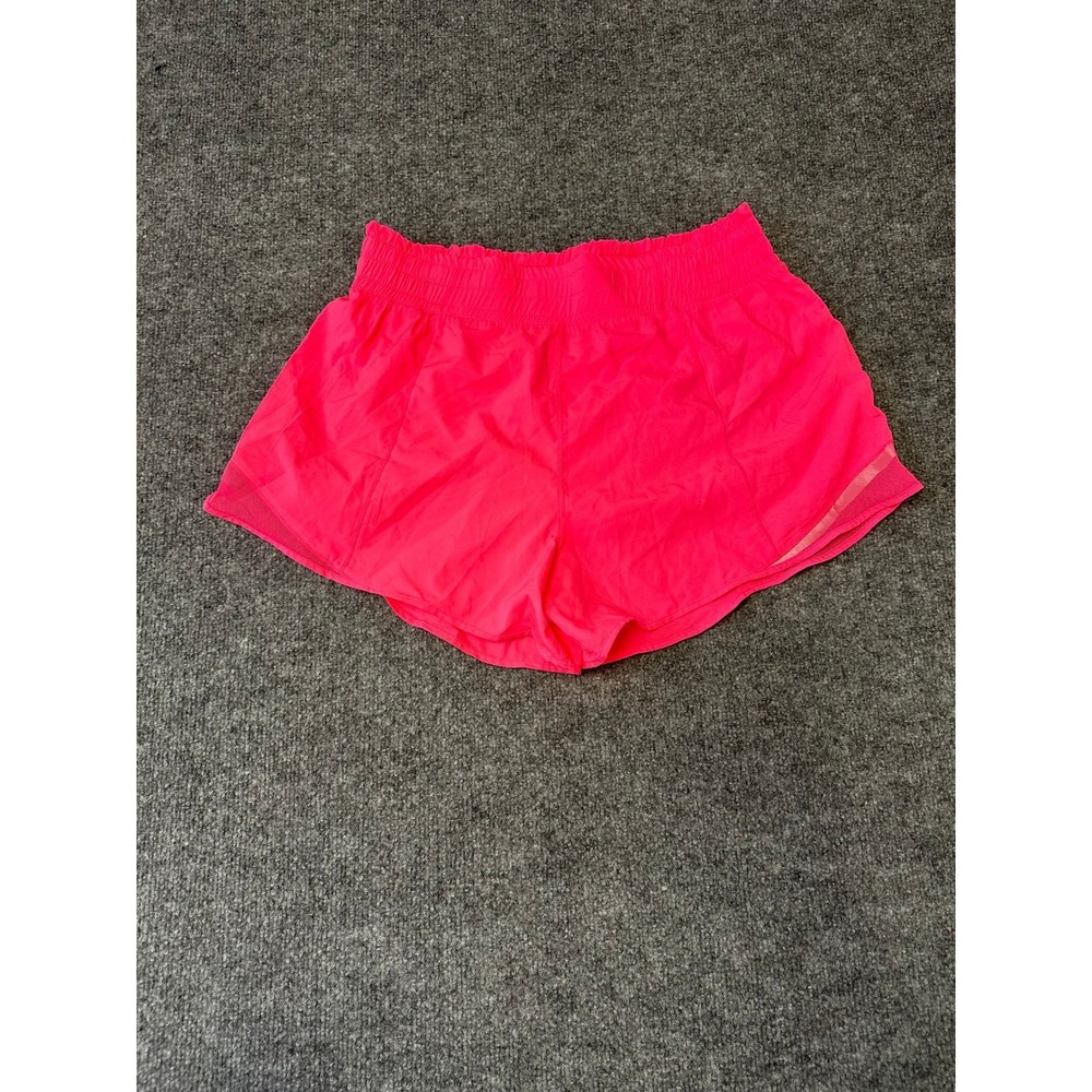 Lululemon Shorts Womens Size 6 Neon Pink Hotty Hot High-Rise Athletic Running